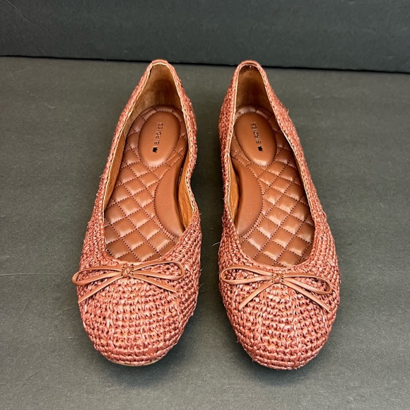 Birdies Loafers Brown Woven Flats Size 7.5 Slip On - Picture 2 of 10